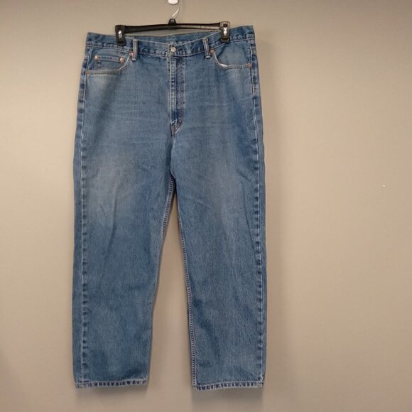 LEVI'S 550 Blue Denim Men's Straight Leg Jeans - Picture 1 of 7